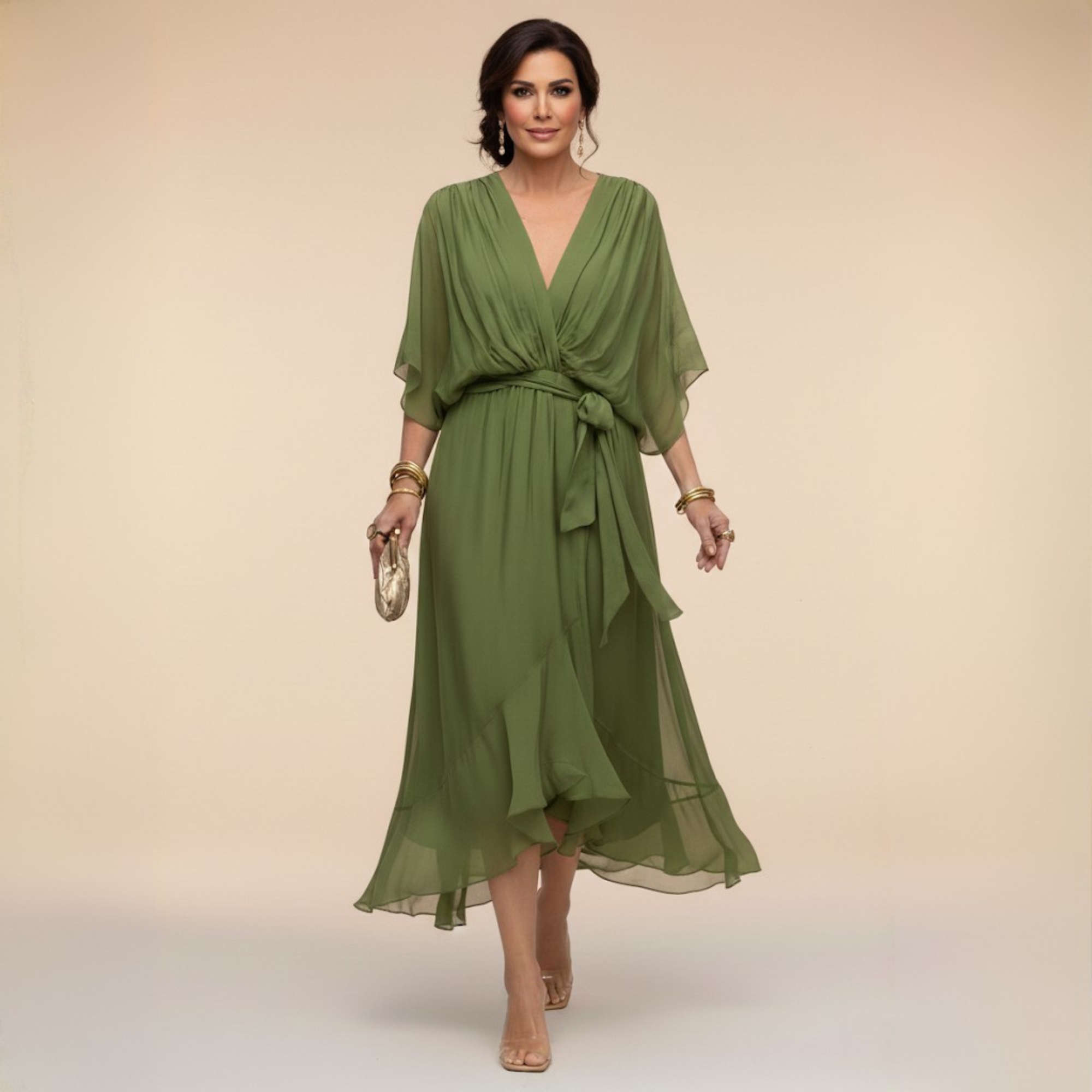 Candice | Stylish V Neck Dress
