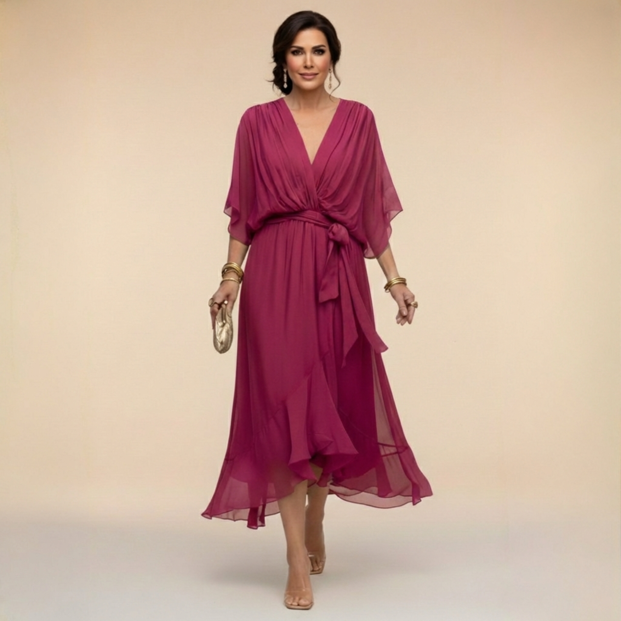 Candice | Stylish V Neck Dress