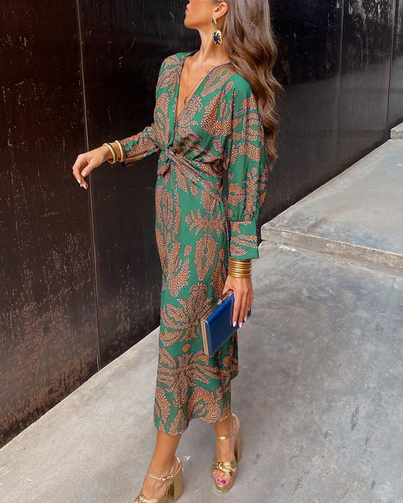 Olivia | Chic Satin Knot Dress