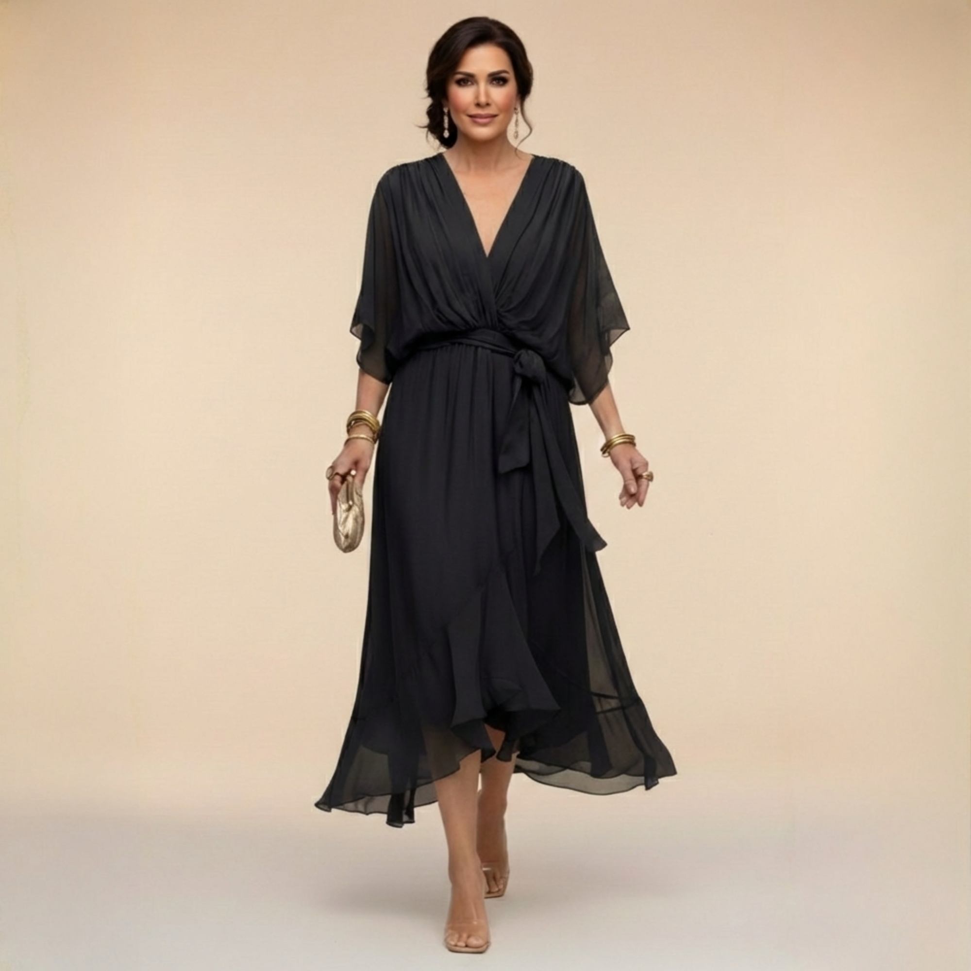Candice | Stylish V Neck Dress