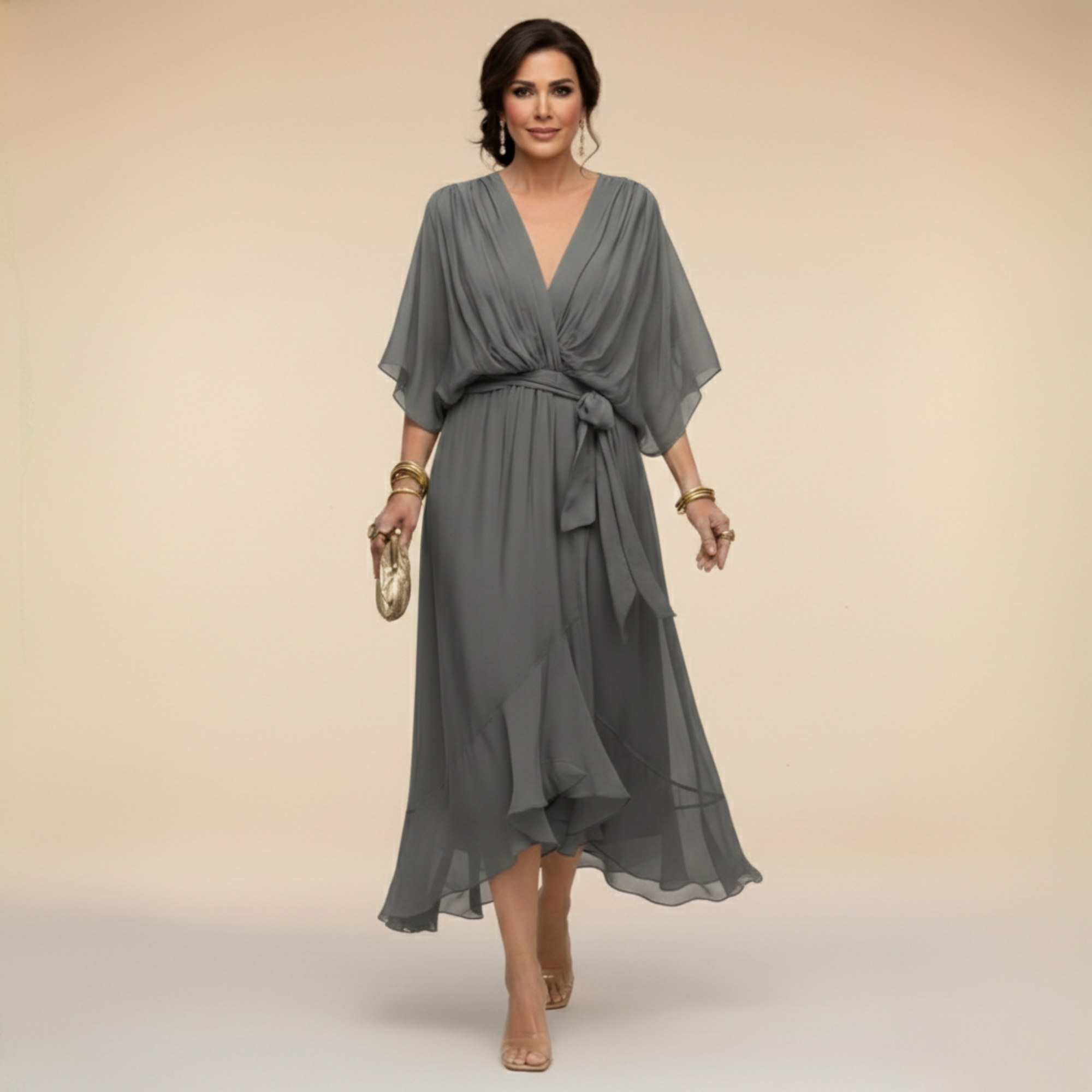Candice | Stylish V Neck Dress