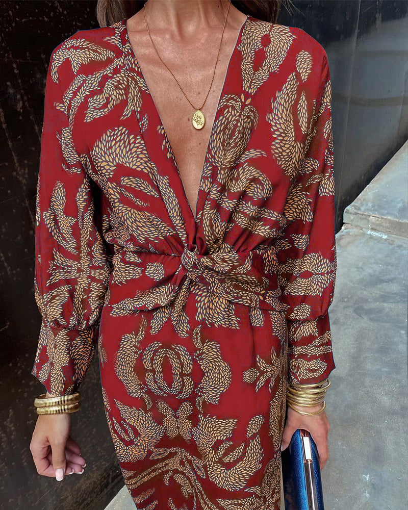 Olivia | Chic Satin Knot Dress