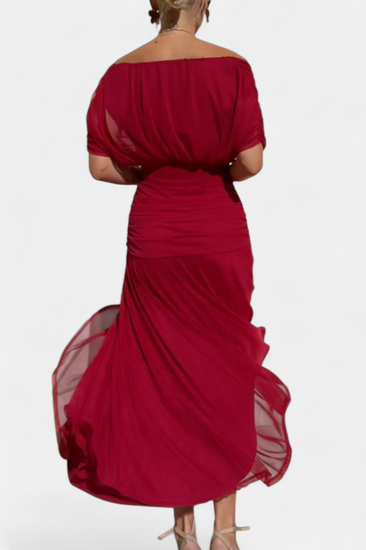 Florendra | Long Dress with V-neck