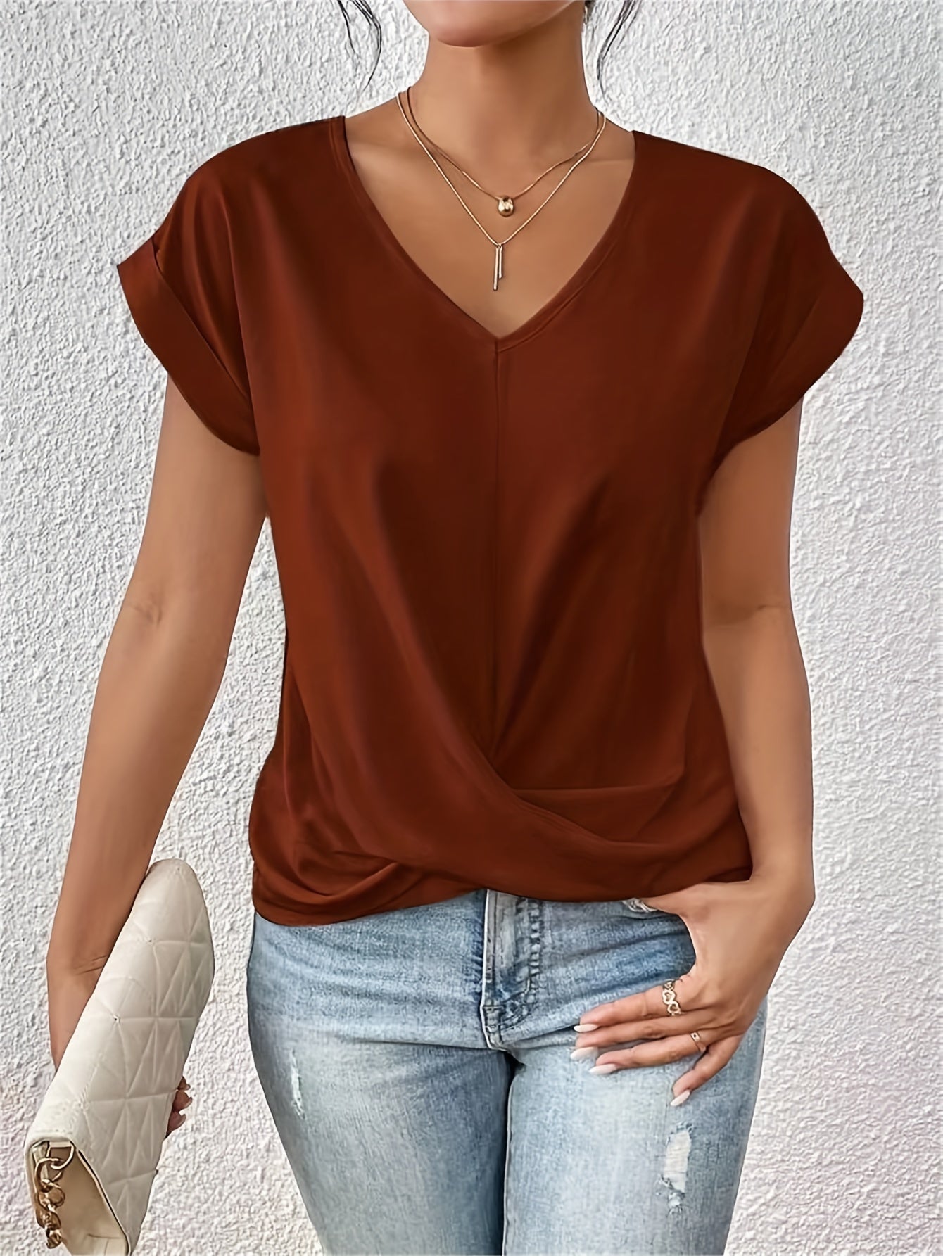 Sophia | Flowing V-Neck Blouse