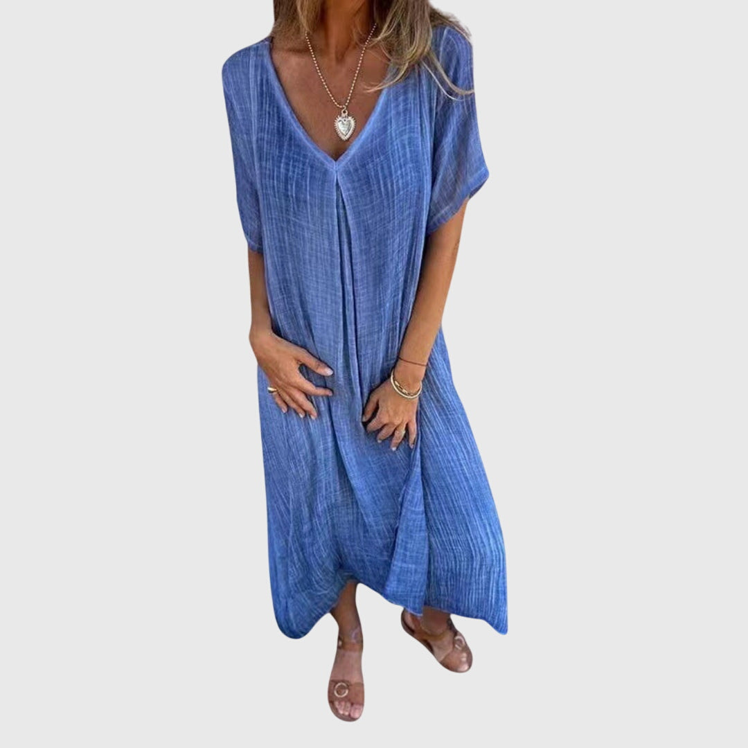 Fiona | Elegant Lightweight V-Neck Dress