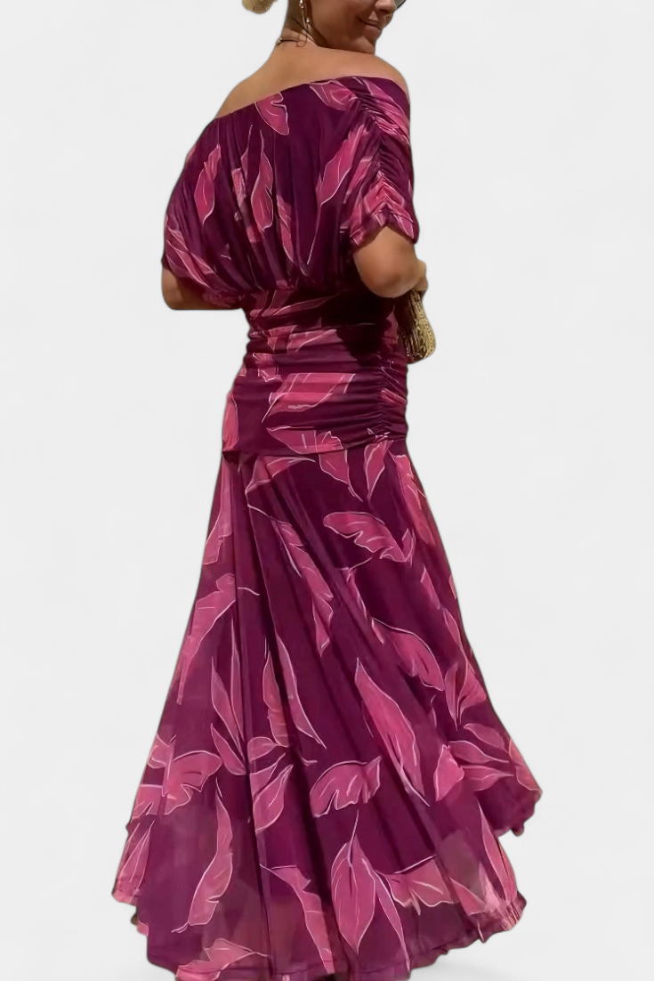 Florendra | Long Dress with V-neck