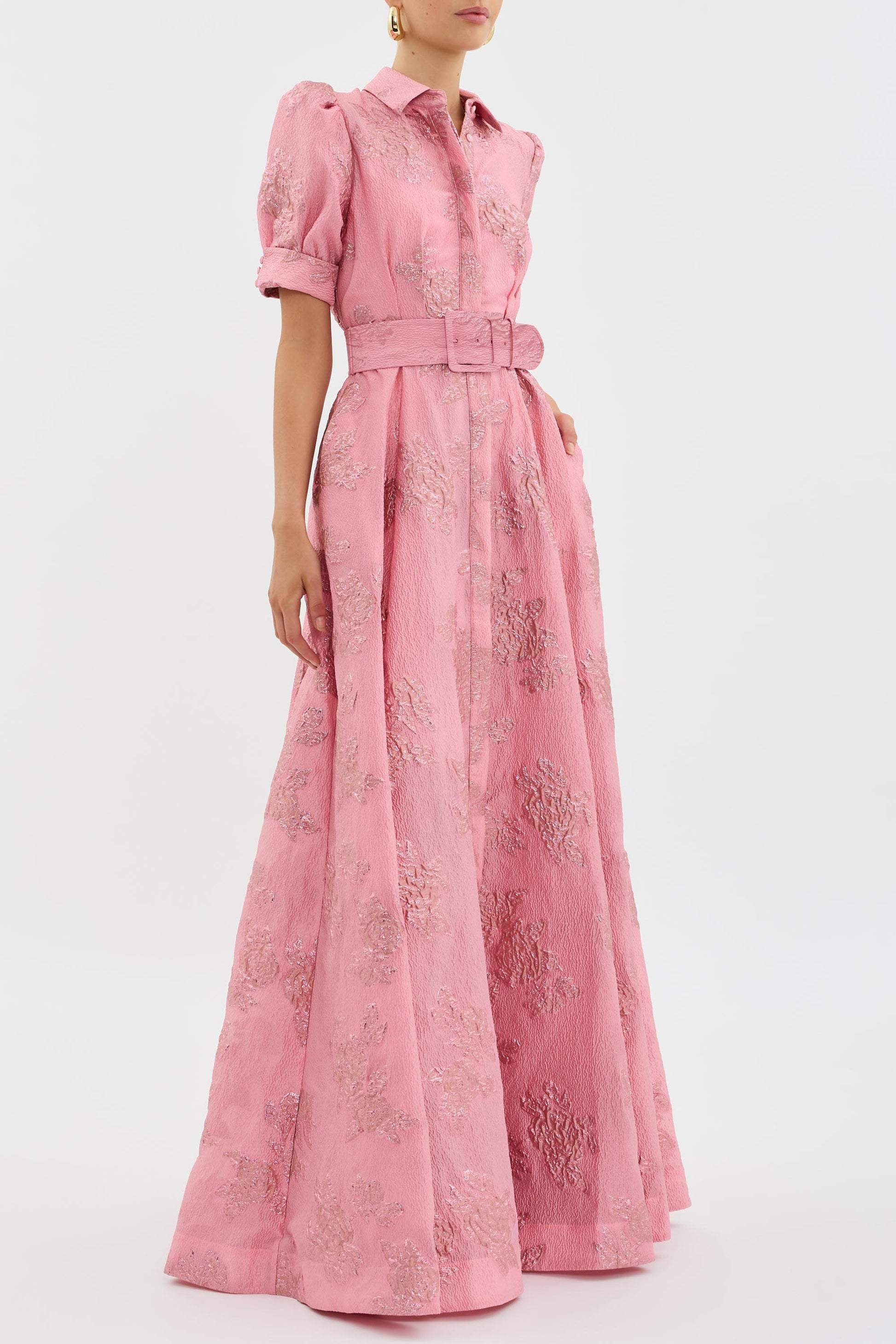 Anabella - Short Puff Sleeves Dress