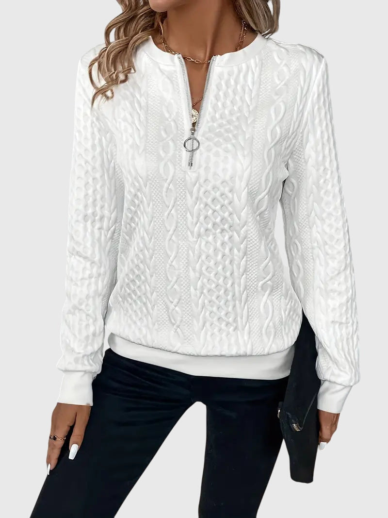 Nora | Sweater with Zipper