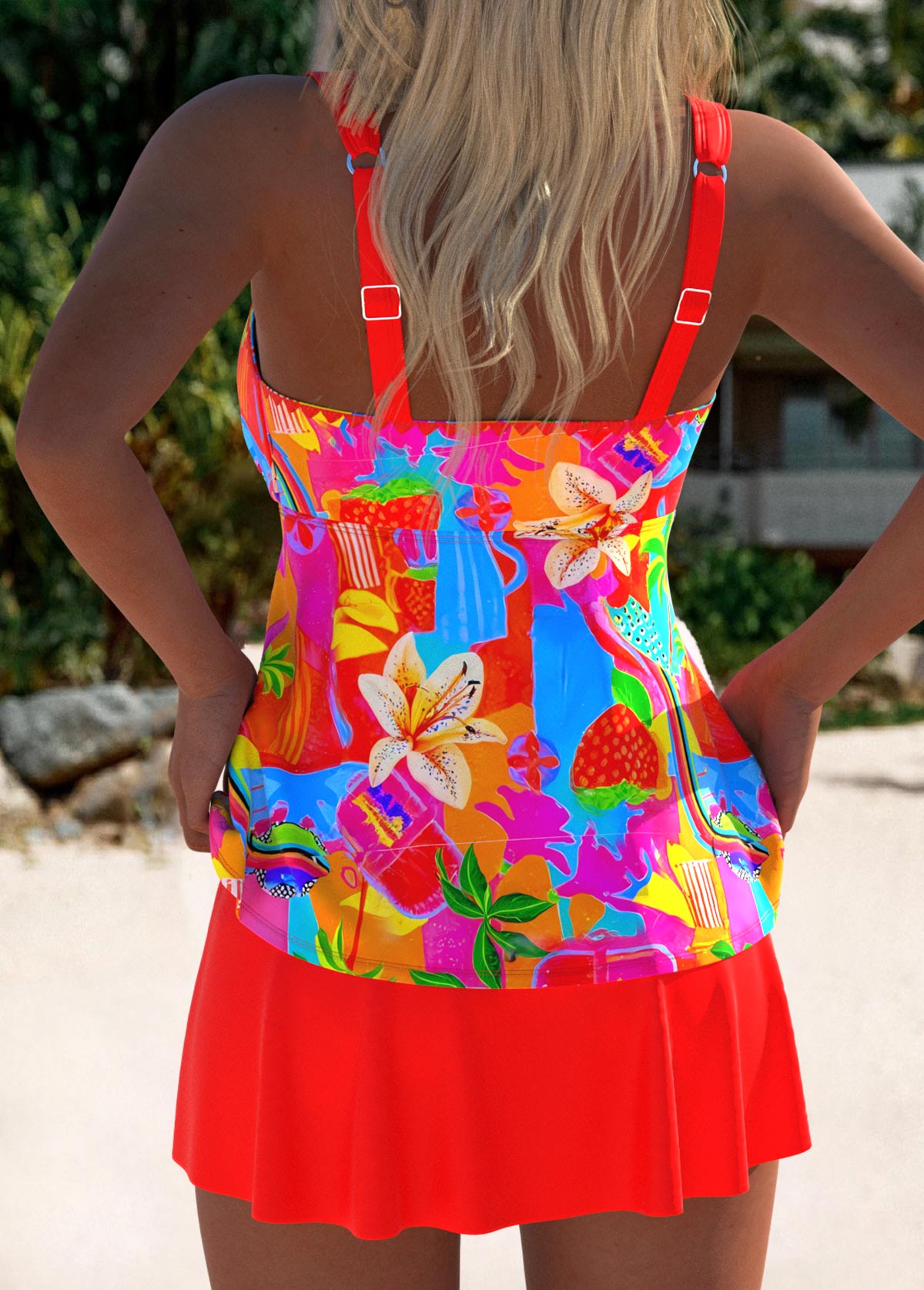 Eleanor | Chic Floral Tankini Swimdress