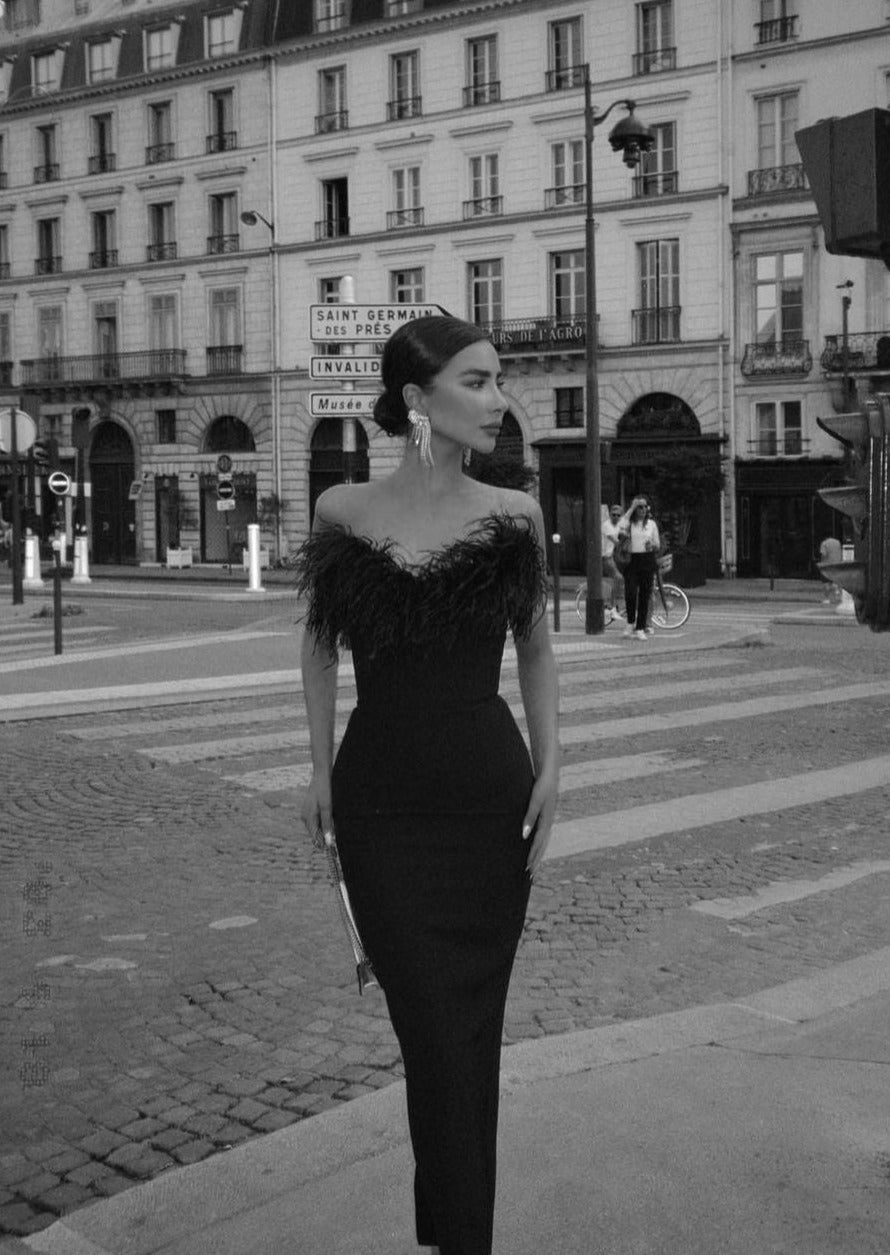 Anastasia | Luxurious Feather Dress