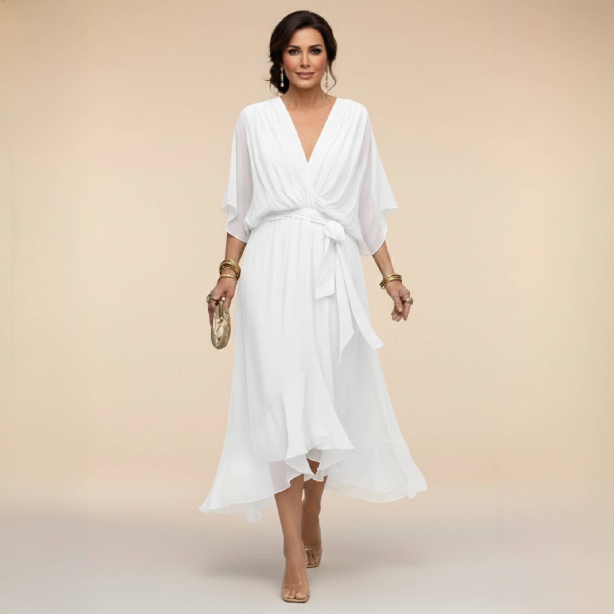Candice | Stylish V Neck Dress