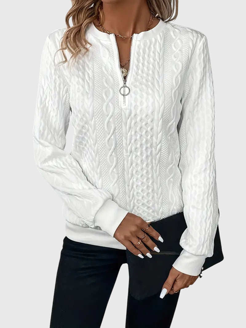 Nora | Sweater with Zipper