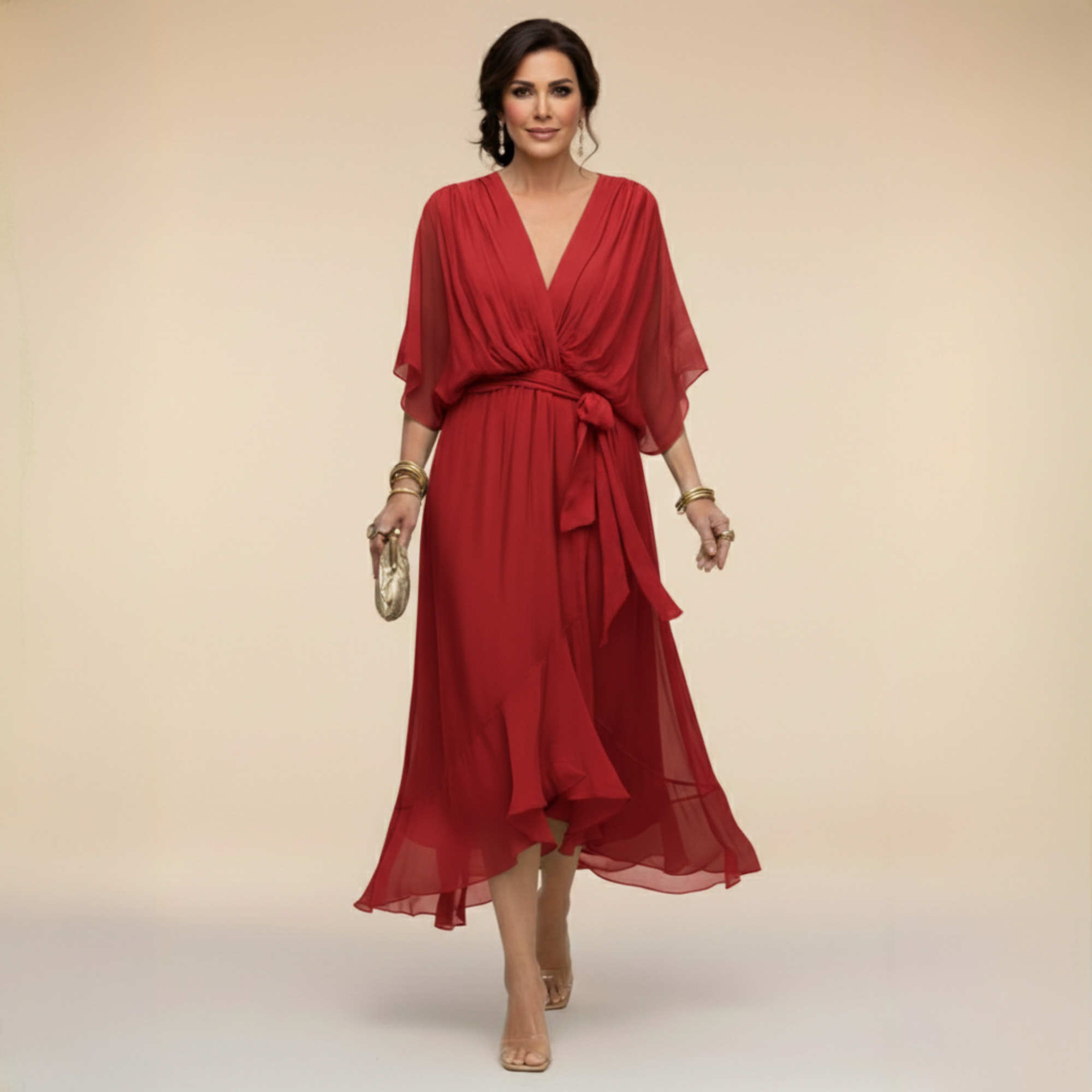 Candice | Stylish V Neck Dress
