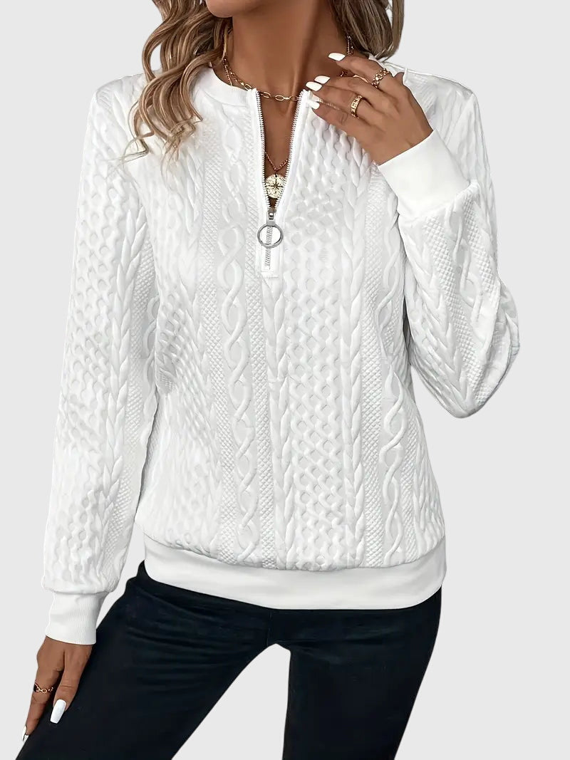 Nora | Sweater with Zipper