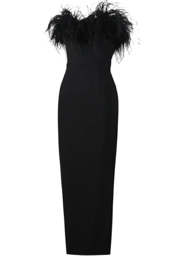 Anastasia | Luxurious Feather Dress
