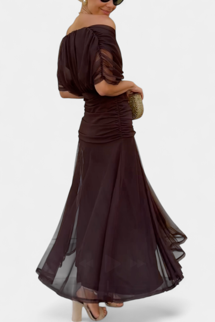 Florendra | Long Dress with V-neck