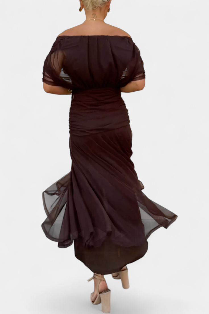 Florendra | Long Dress with V-neck