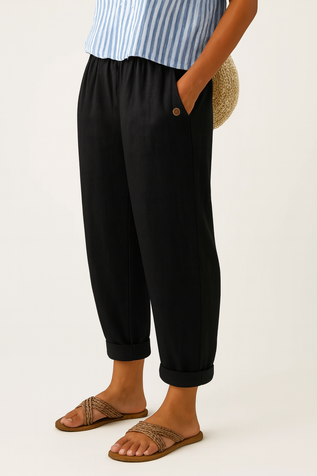 Romina | Timeless Linen-Cotton Trousers