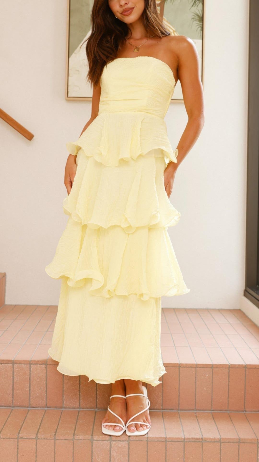 Kate | Tiered Ruffle Maxi Dress