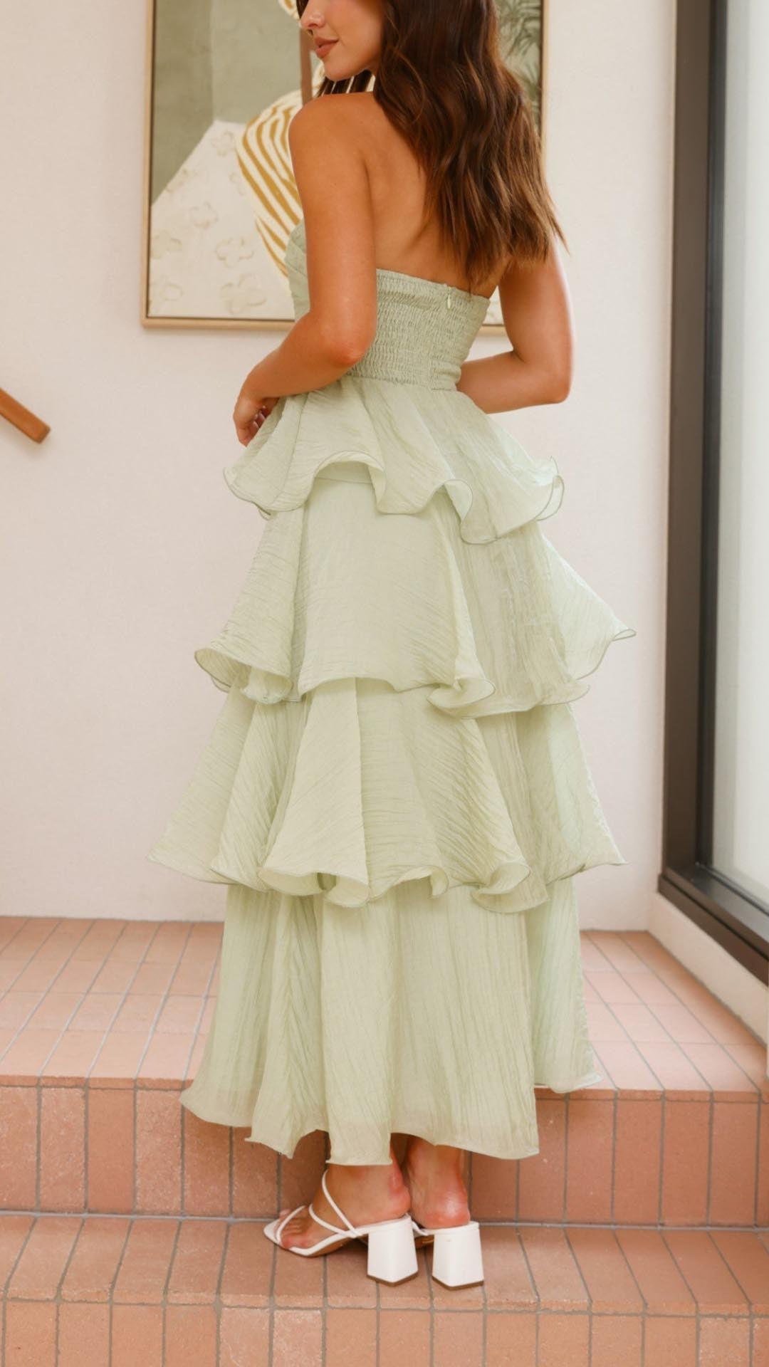 Kate | Tiered Ruffle Maxi Dress