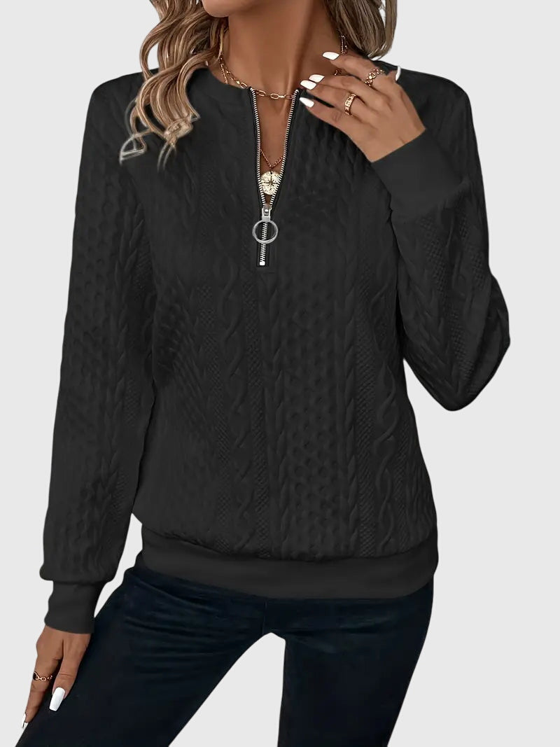 Nora | Sweater with Zipper