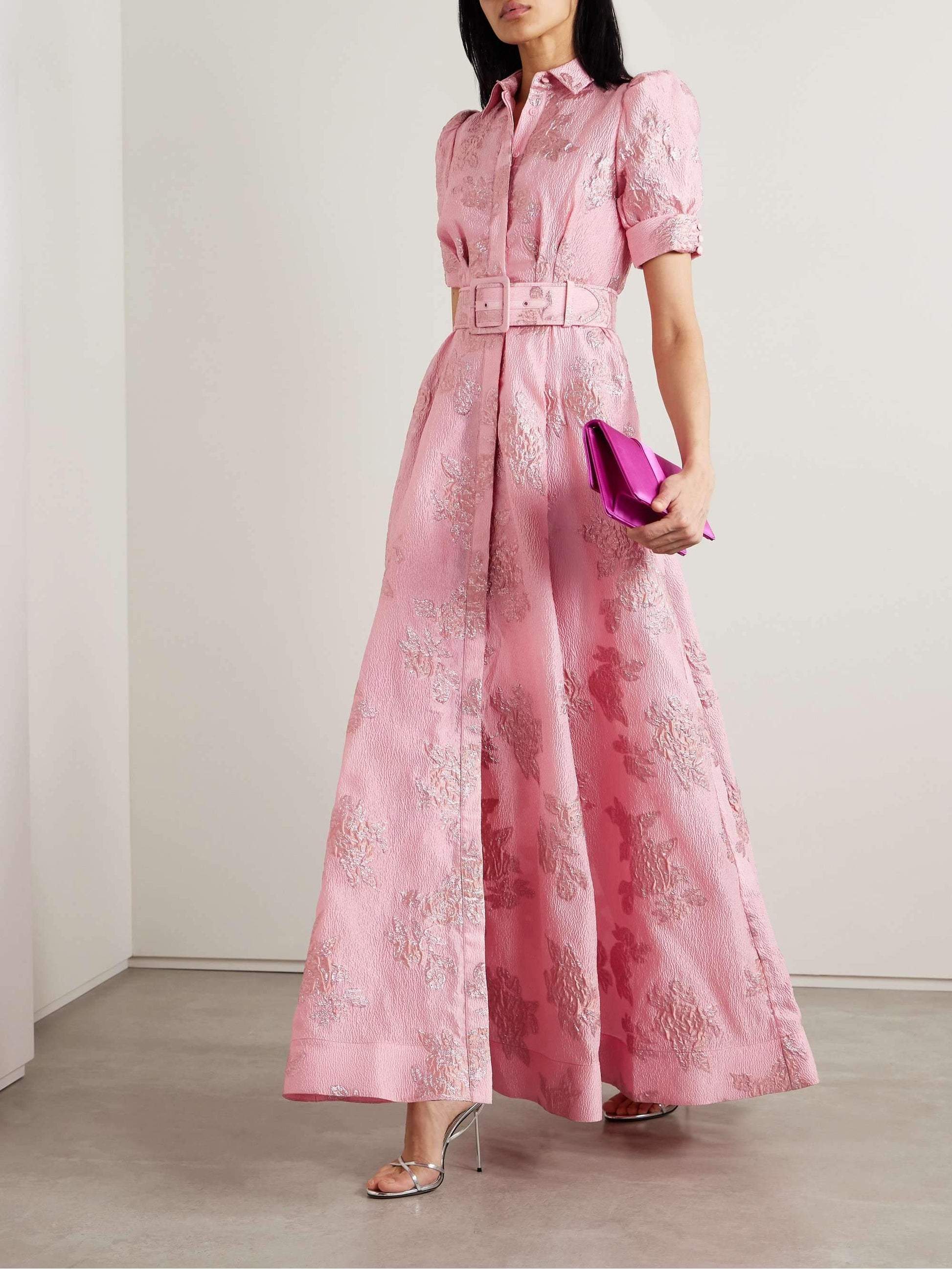 Anabella - Short Puff Sleeves Dress